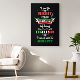I Had the Right to Remain Silent I Wall Art Portrait