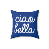 Ciao Bella Pillow Cover with Insert - Blue