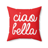 Ciao Bella Pillow Cover with Insert - Red