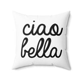 Ciao Bella Pillow Cover with Insert - White