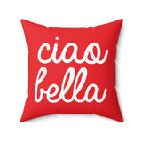 Ciao Bella Pillow Cover with Insert - Red