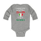 God Sent Me Nonna - Infant Long Sleeve Bodysuit