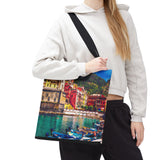 Cinque Terre Tote Bag | Beach Lover's Accessory, Eco-Friendly Shopping, Colorful Travel Bag, Artful Everyday Tote, Summer Gift Idea Italy