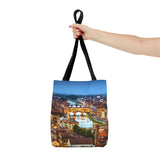 Florence II Cityscape Tote Bag — Ponte Vecchio Nightscape All-Over Print