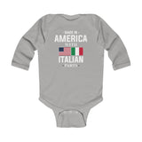 Made in America with Italian Parts Infant Long Sleeve Bodysuit