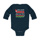 Santa Nonna Long Sleeve Baby Onesie - PFY