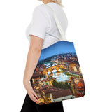 Florence II Cityscape Tote Bag — Ponte Vecchio Nightscape All-Over Print
