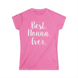 Best Nonna Ever Women's Softstyle Tee | Perfect Gift for Grandmothers | Casual Comfort