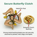 Sicilian Flag Lapel Pin