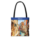 Venice III Canal Photo Tote Bag - Travel Souvenir AOP Tote
