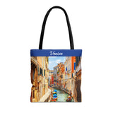 Venice III Canal Photo Tote Bag - Travel Souvenir AOP Tote