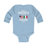 Made in America with Italian Parts Infant Long Sleeve Bodysuit