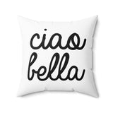 Ciao Bella Pillow Cover with Insert - White