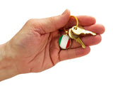 Italian Flag Circle Keychain