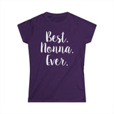 Best Nonna Ever Women's Softstyle Tee | Perfect Gift for Grandmothers | Casual Comfort