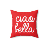 Ciao Bella Pillow Cover with Insert - Red