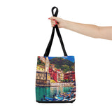 Cinque Terre Tote Bag | Beach Lover's Accessory, Eco-Friendly Shopping, Colorful Travel Bag, Artful Everyday Tote, Summer Gift Idea Italy