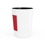 Italian Flag Shot Glass