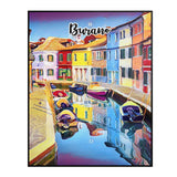 Burano Italy Art Poster Painting 16" x 20"