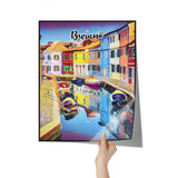 Burano Italy Art Poster Painting 16" x 20"
