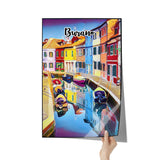 Burano Italy Art Poster Painting 20" x 30"