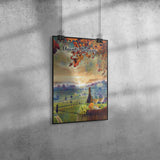 Chianti Tuscany Italy Art Poster Painting 8" x 12"