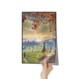 Chianti Tuscany Italy Art Poster Painting 8" x 12"