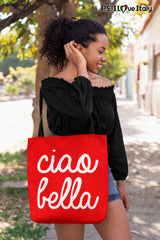 Ciao Bella Tote Bag RED - SALE