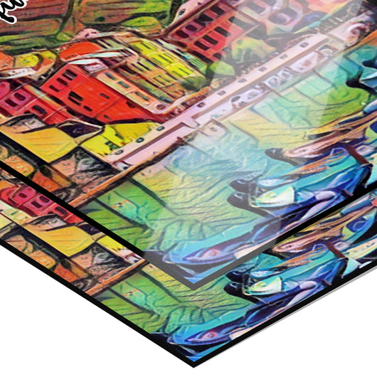 Cinque Terre Italy Art Poster Painting 11