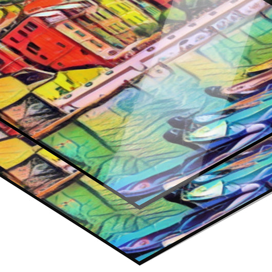 Cinque Terre Italy Art Poster Painting 12