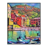 Cinque Terre Italy Art Poster Painting 16" x 20"