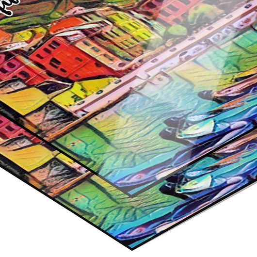 Cinque Terre Italy Art Poster Painting 16