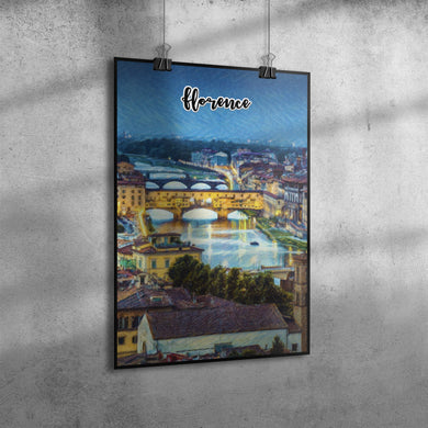 Florence Italy Art Poster Painting 12