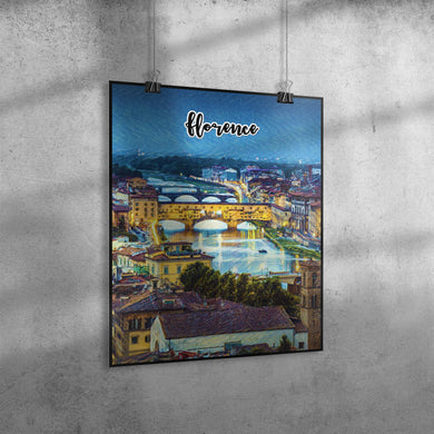Florence Italy Art Poster Painting 16