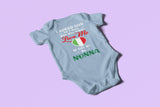 God Sent Me Nonna With Heart Baby Onesie