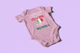 God Sent Me Nonna With Heart Baby Onesie