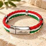 Italia TriColor Leather Bracelet