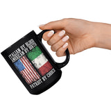 Italian By Blood Patriot By Choice 15oz Black Mug