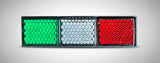 Italian Flag-Inspired LED Light Panel Reflector – Green, White and Red Prism Glow for Cultural Decor, Gifts & Festive Displays