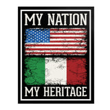 Italian My Nation My Heritage Poster 11" x 14"