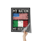 Italian My Nation My Heritage Poster 11" x 14"