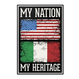 Italian My Nation My Heritage Poster 12" x 18"