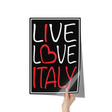 Live Love Italy Poster 12" x 18"