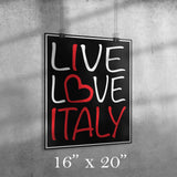 Live Love Italy Poster
