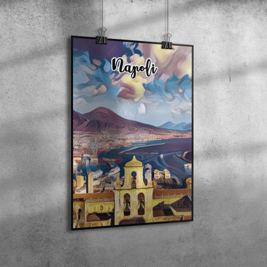 Napoli Italy Art Poster Painting 12