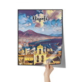 Napoli Italy Art Poster Painting 16" x 20"