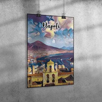 Napoli Italy Art Poster Painting 20