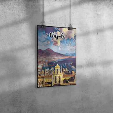 Napoli Italy Art Poster Painting 8