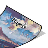 Napoli Italy Art Poster Painting 8" x 12"