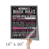 Nonna's House Rules Poster
